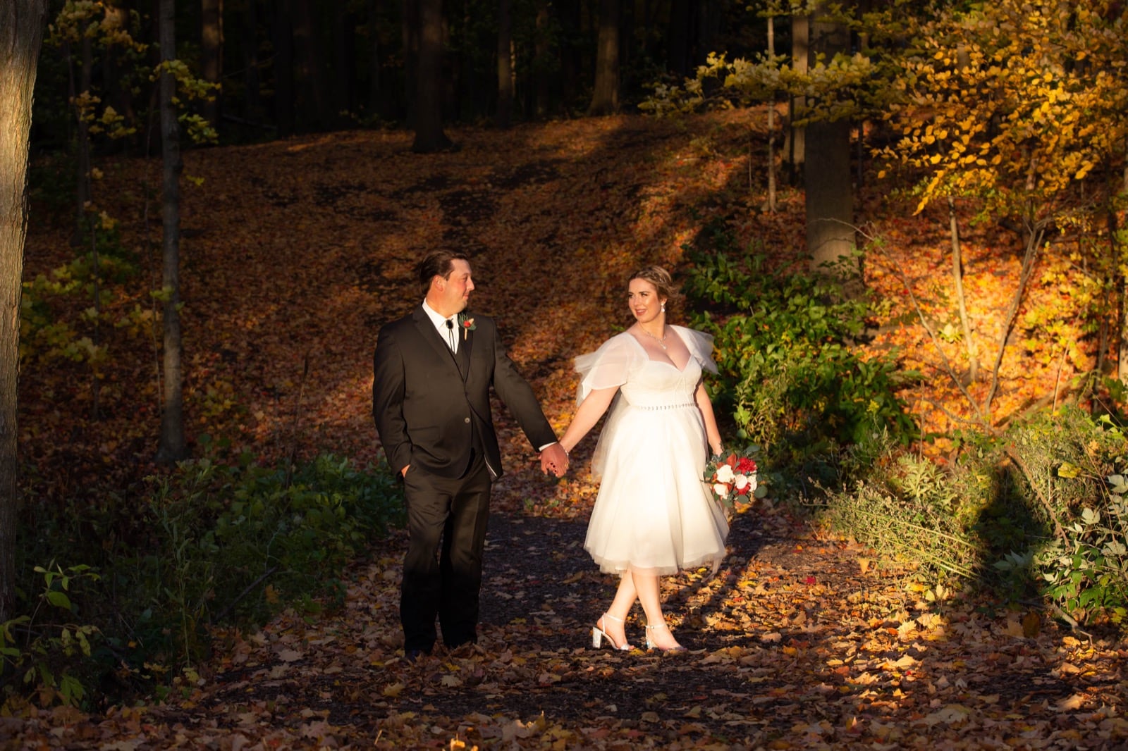 Laura and Chad's Enchanting Fall Wedding at Copetown Woods Golf Club, Hamilton